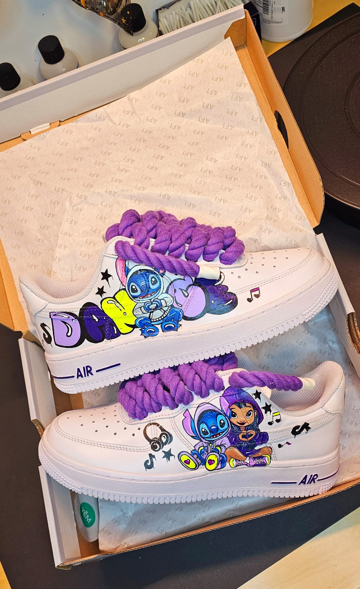 Bemalter Schuh