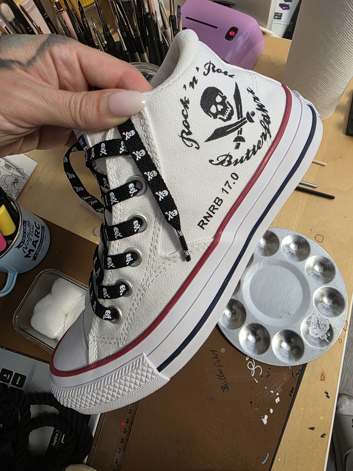 Bemalter Schuh
